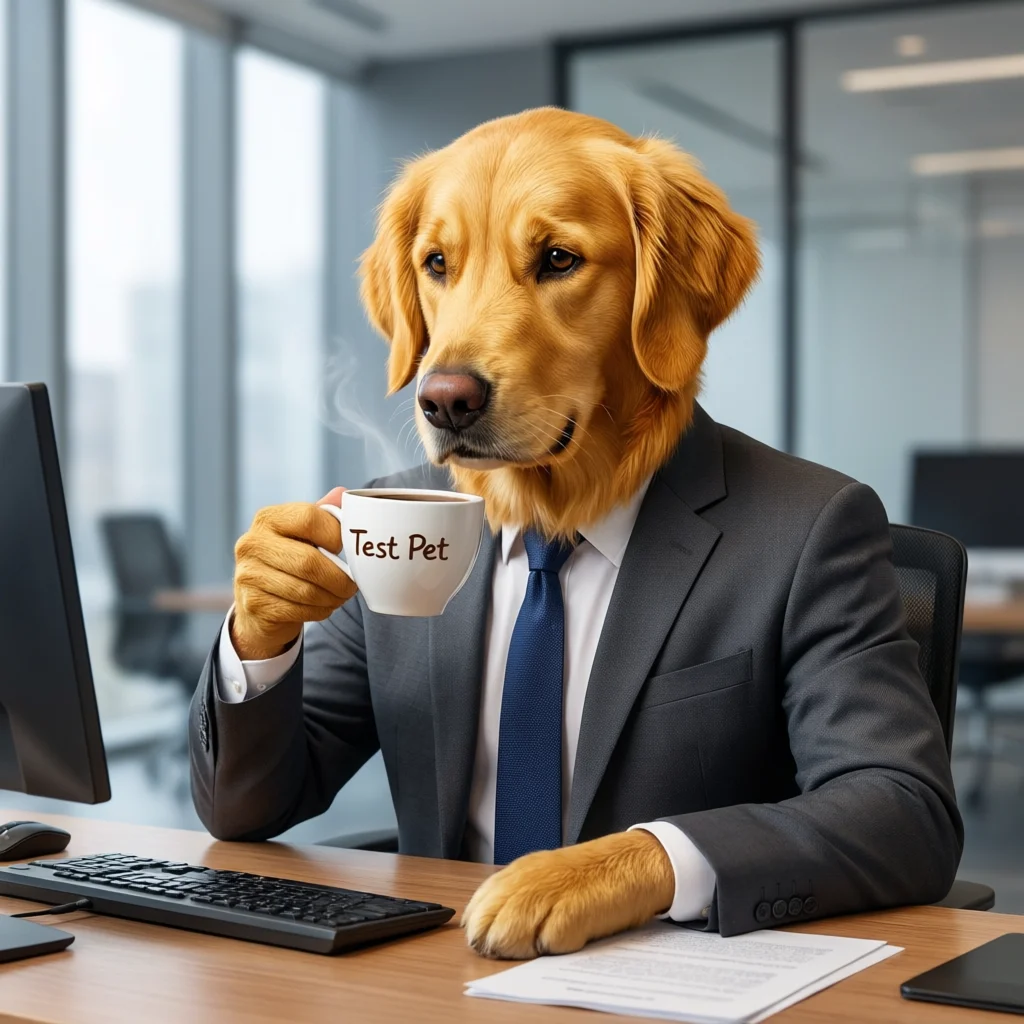 Golden Retriever as human - hilarious AI pet transformation